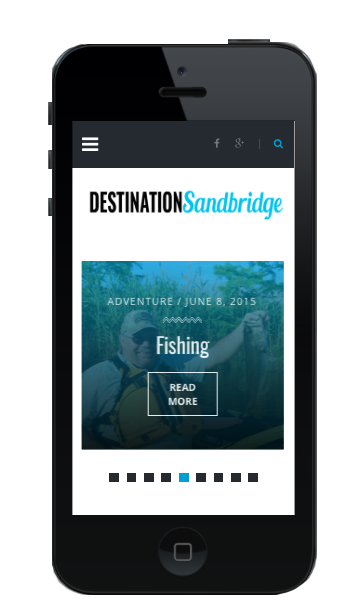 Destination Sandbridge Web Design Preview